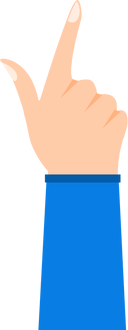 Hand Pointing Up Illustration